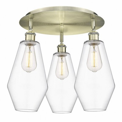 Cindyrella - 3 Light Flush Mount In Industrial Style-14.5 Inches Tall and 18.75 Inches Wide