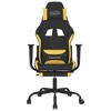vidaXL Adjustable Gaming Chair with Massage Function - Ergonomic Design, Comfortable Foam Padding, outfitted with Footrest, Polyester Fabric - 3 of 4
