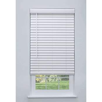 Linen Avenue Cordless Faux Wood Blind, Flush Inside Mount (No Valance Side Pieces Included, Arrives ½ Inch Narrower)