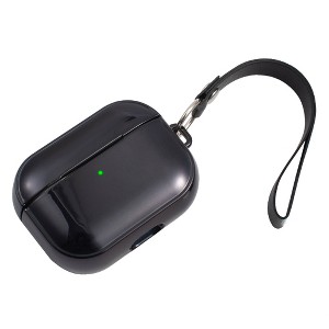 Insten Case Compatible with AirPods Pro - Glitter Plating Cover with Hand Strap - 1 of 4