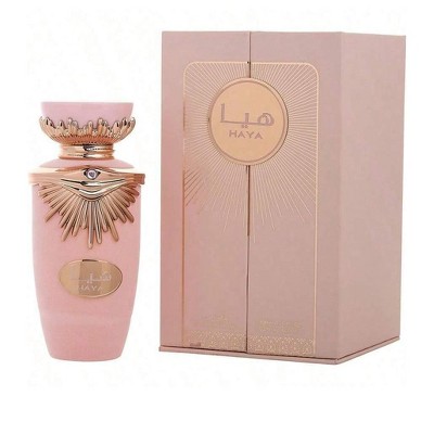 Lattafa Haya By Lattafa Unisex Rose, Champagne, Vanilla Orchid, Gardenia, Sandalwood Eau De Parfum Spray 3.4 Oz