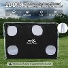 Racxily 7.5ft x 5ft Soccer Goal for Adults - Professional White Football Net - Heavy Duty Training & Backyard Use - Institutional Quality - 3 of 4
