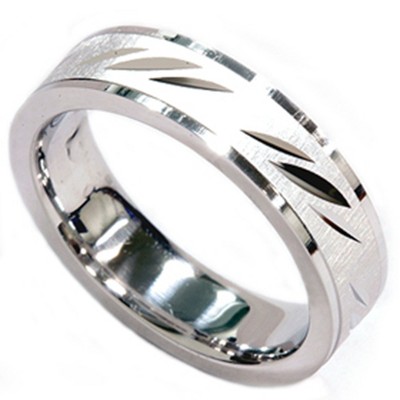 Pompeii3 6mm Brushed Comfort Fit Heavy 14K White Gold Band