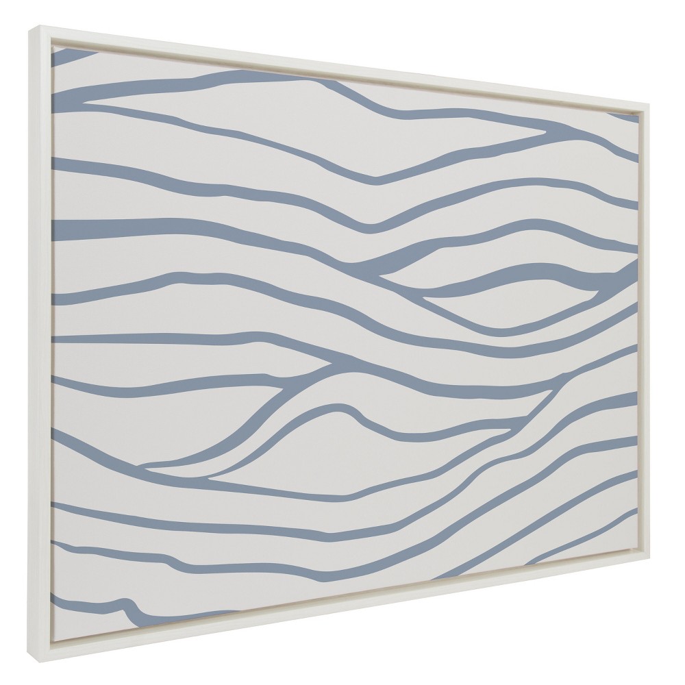 Photos - Wallpaper Kate & Laurel All Things Decor 28"x38" Sylvie Simple Elegant Coastal Waves