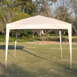 Patti 10x10ft Patio Pop Up Gazebo Canopy with 4pcs Weight Sand Bag and Carry Bag, Outdoor Furniture - Maison Boucle - 1 of 4