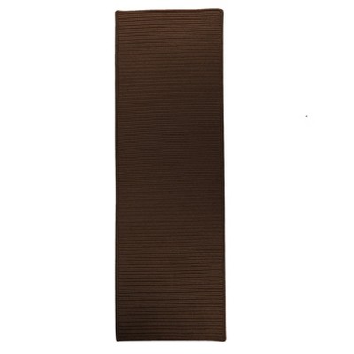 Colonial Mills Reversible Flat-Braid (Rect) Runner - Earth Brown 2'4"x7'