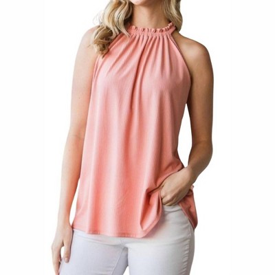 Women's Ribbed Halter Top - HEIMISH USA