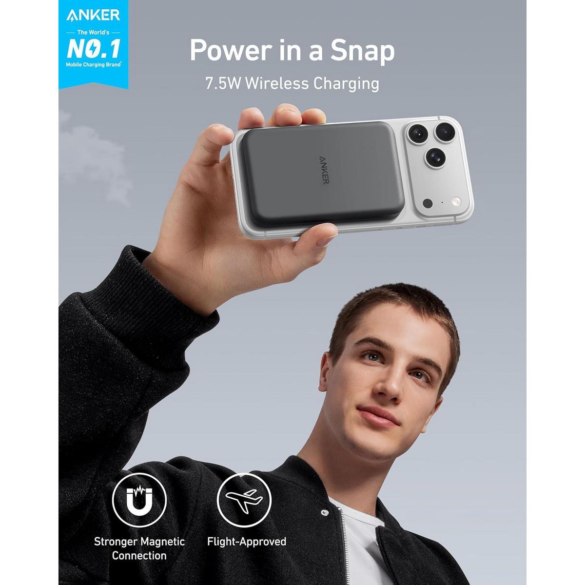 Anker 621 Magnetic Portable Charger (MagGo) - thumbnail 2