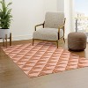 June Journal Triangular Lines in Terracotta Rug - Deny Designs - 3 of 3