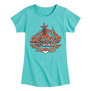 Girls' - Pokémon - Deoxys Racing -Youth Girls Short Sleeve T-Shirt Fitted Short Sleeve Graphic T-Shirt - 1 of 4