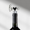 Unique Bargains Bottle Stoppers Heart with "Love" Zinc Alloy PTR Rose 3.54"x1.77"x0.79" 1 Pc - 2 of 3