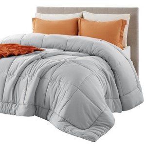 Bedsure Comforter Duvet Insert - Quilted Comforters Queen Size, All Season Duvet, Down Alternative Bedding, with 8 Tabs, Gifts for Women/Men, White,Qu - 1 of 4