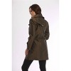 Women's METALLIC DOUBLE BREASTED RAIN JACKET - ANGEL - 3 of 4