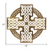 Slickblue Celtic Metal Wall Art – 12" Round Hanging Decor in 8 Irish Designs & 4 Finish Options for Home - 3 of 4