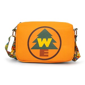 Disney Bag, Crossbody, Rectangle, Up Wilderness Explorers WE Badge, Orange, Vegan Leather - 1 of 4