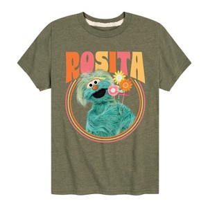 Boys' - Sesame Street - Rosita With Flowers Short Sleeve Graphic T-Shirt - 1 of 4