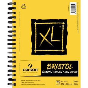 Canson XL Series Bristol Pad, Vellum Finish, Wire Binding, 25 Sheet, 7x10 inch, 1 Count - 1 of 1