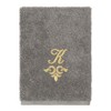 Linum Home Textiles 100% Turkish Cotton MONICA Gold Thread 3PC Embellished Towel Set - 4 of 4