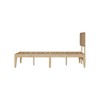 FUFU&GAGA Classic Solid Wood Queen Bed Platform Bed: High - Load Capacity & Chic Geometric Design - 4 of 4