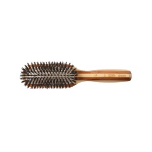 Bass Brushes Shine & Condition Hair Brush with 100% Premium Natural Bristle FIRM Pure Bamboo Handle Medium Paddle - 1 of 4