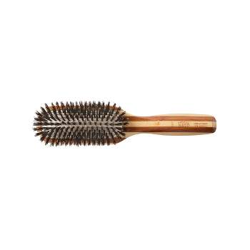 Bass Brushes Shine & Condition Hair Brush with 100% Premium Natural Bristle FIRM Pure Bamboo Handle Medium Paddle