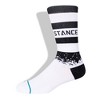 STANCE x WADE 2pk Speck Crew Socks - White/Black - image 4 of 4