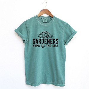 Simply Sage Market Women's Know All The Dirt Short Sleeve Garment Dyed Tee - 1 of 4