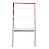 38" Phyliss White Metal Leaning Desk and Ladder Shelves - Inspire Q - 2 of 4