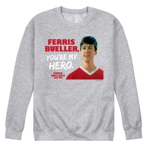 Men's - Ferris Bueller's Day Off - Ferris My Hero Graphic Fleece Sweatshirt - 1 of 4