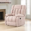 MAYEERTY Ergonomic Recliner Chair - 110-161¡ã Adjustable Recline, Footrest & Side Pocket for Living Room (Creamy-White) - 3 of 4