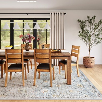 Lahome Vintage Full Coverage Classic Short Pile Velvet Rectangular Indoor Area Rug