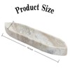 SEVOBAL Serving Platters Minimalist Marble Serving Platter, Elegant White Tray for Modern Entertaining, Family Party, Beige, 10"*2.5"*1.5" - 3 of 4