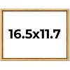 PosterPalooza | Classic Modern Gold Picture Frame - UV Acrylic, Backing Board, Hanging Hardware Included - 2 of 4
