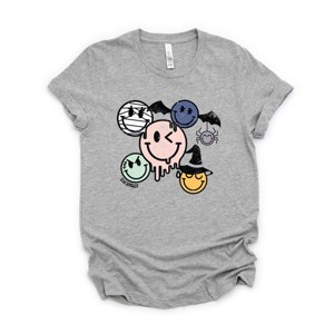 S.W.Smiley Halloween Smileys - Women's Short Sleeve Graphic T-Shirt - 1 of 4