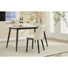 Swivel Bar Stools Set, Upholstered Barstools with Sturdy Metal Base, for Kitchen, Dining Room, Home Bar - 4 of 4