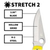 Spyderco Stretch 2 XL Lightweight Salt Pocket Knife | 3.99" Ultra-Corrosion Resistant H-2 Tool Steel Blade | Bi-Directional FRN Handle, Yellow - 3 of 4