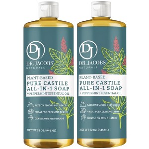DR.JACOBS NATURALS All Natural Castile All in 1 Peppermint soap-Sulfate-Free, Paraben-Free, Vegan - 1 of 4