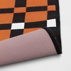 1'8"x2'10" Halloween Rectangle Woven Plaid Kitchen Accent Rug Orange - Hyde and EEK! Boutique™: Machine Washable Indoor Mat - 4 of 4