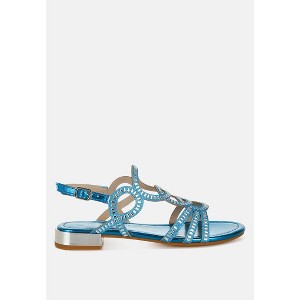 Jisters Cut Out Detail Rhinestone Flat Womens Sandals - 1 of 4