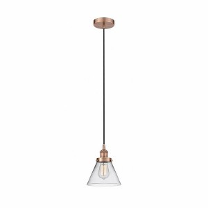 Cone - 1 Light Mini Pendant In Industrial Style-9.75 Inches Tall and 7.75 Inches Wide - 1 of 1