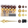Artificial Christmas Tree Green with shiny gold, matt gold, and bronze - 4 of 4