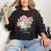 S.W.Smiley Good Vibes Grow Here Flowers - Women's Graphic Sweatshirt - 3 of 4