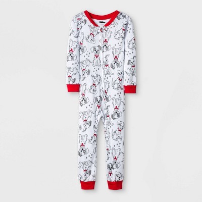 Toddler Boys' 101 Dalmatians Snug Fit Union Suit - White 