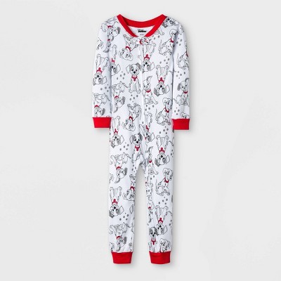 Toddler Boys' 101 Dalmatians Snug Fit Union Suit - White 12M