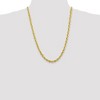 Black Bow Jewelry Men's 6mm 10k Yellow Gold Diamond Cut Solid Rope Chain Necklace - 2 of 4