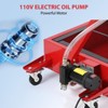 Low Profile Electric Oil Drain Cart - 20 Gallon Capacity, 110V Pump, 8FT Hose & Folding Handle, Rolling Oil Drain Pan - 4 of 4