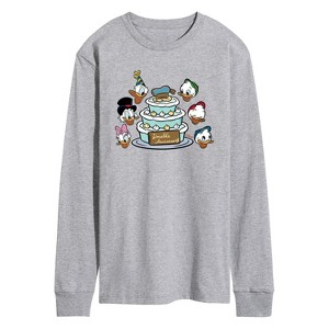 Men's - Disney - Donald Duck & Family Long Sleeve Graphic T-Shirt - 1 of 4