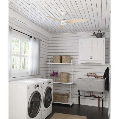 Hunter Fans 44" Cassius Ceiling Fan Fresh White Finish - Damp Rated for Indoor/Outdoor Use, 3 Blades, Pull Chain Control