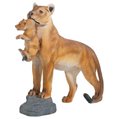 Design Toscano Lioness With Cub Statue