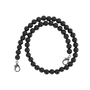 Unique Bargains Faux Pearl Handbag Strap Black 1 Pc - 1 of 4
